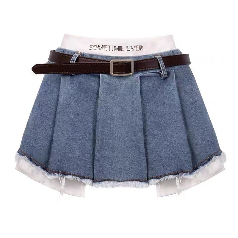 Denim Skirt Women's Summer High Waist Design