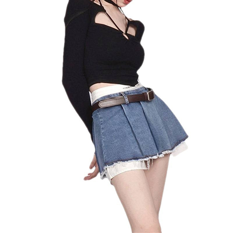 Denim Skirt Women's Summer High Waist Design