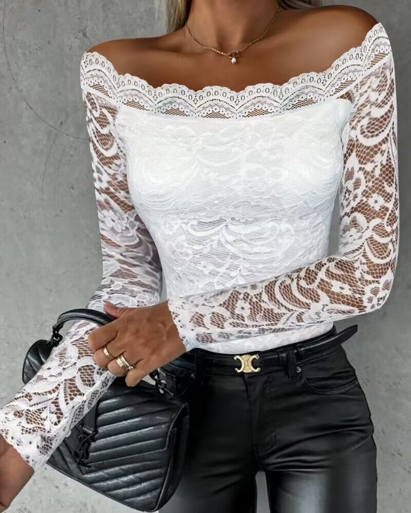 Off-shoulder Lace Top For Women