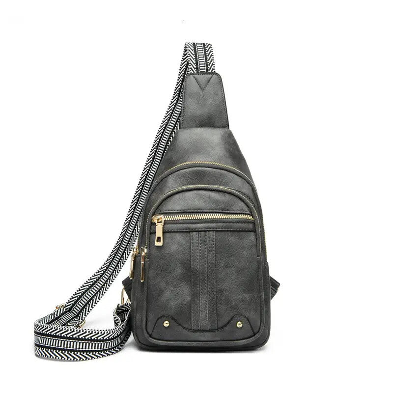 Sling Bag Crossbody Bags For Women, Fanny Packs For Women Chest Bag For Work Shopping Pack Crossbody Purse , Brown, Small, Sling Bag.