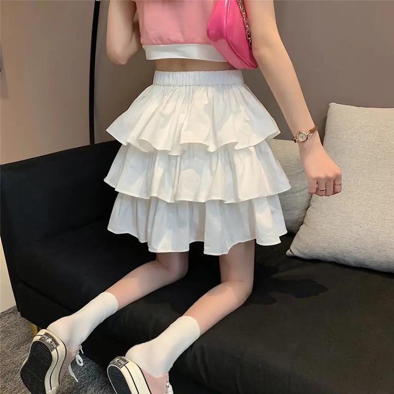 Large Size Cake Skirt Summer Fluffy Frills