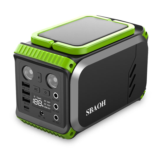 110V Camping Power Station,148Wh 200 W Solar Generator,40000mAh Emergency Power Supply Home Battery Backup For Camping.