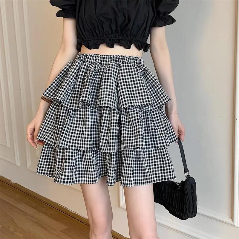 Large Size Cake Skirt Summer Fluffy Frills