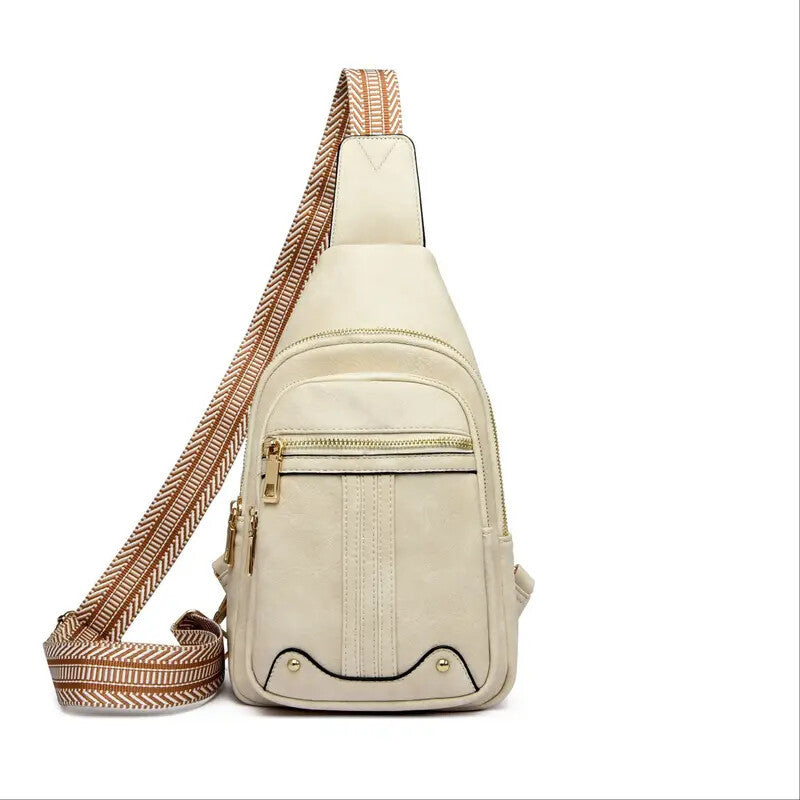 Sling Bag Crossbody Bags For Women, Fanny Packs For Women Chest Bag For Work Shopping Pack Crossbody Purse , Brown, Small, Sling Bag.